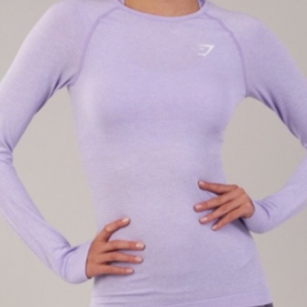 Like new, Gymshark vital seamless long sleeve top!